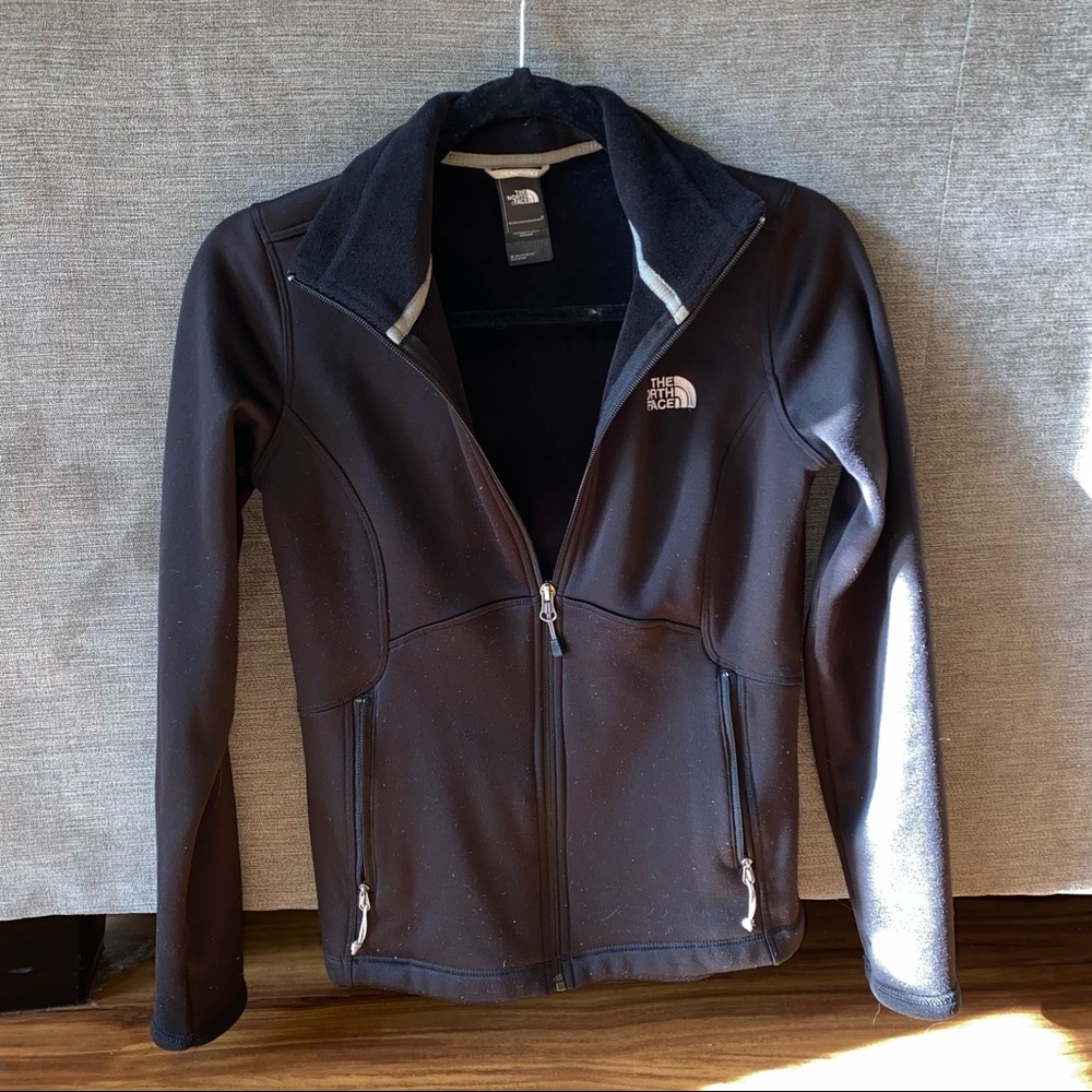 North Face black full zip jacket